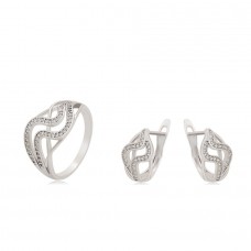 Elegants komplekts ar platīna pārklājumu, 